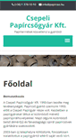 Mobile Screenshot of papircso.hu
